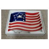 Ceramic patriotic serving platter