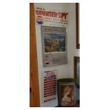 Pepsi Cola menu board, advertising pieces,