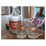A & W United States beverage set, jug, mugs