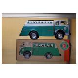 Sinclair 1949 white tilt cab tanker bank