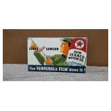 Enamel Texaco advertising sign