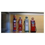 Gas pump collectibles (4)