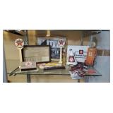 Texaco advertising pieces, necktie, sewing kit,
