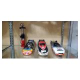 John Force funny car Elvis drag car, gas pump bank