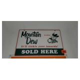 Mountain Dew advertising sign