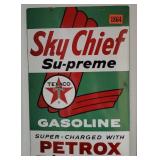 Vintage Texaco Sky Chief Supreme Gasoline sign