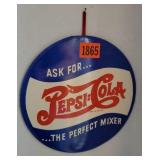 Round Pepsi Cola hanging sign