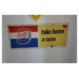 Vintage Pepsi Cola advertising sign