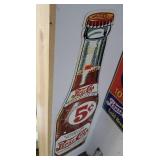 Pepsi Cola metal advertising sign
