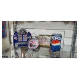 Pepsi alarm clock radio, toy jukebox, picture