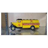 Shell Oil Company tanker truck bank