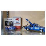 Mobil collectibles, canister, toys, toy truck