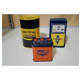 Oil can metal banks (3)