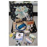 Pepsi vintage trays, marbles, tie tack, miniatures