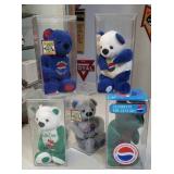 Mt. Dew, Pepsi commemorative teddy bears,