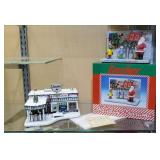 Sinclair holiday filling station, Santa Claus