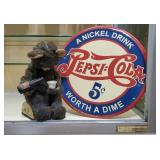 Pepsi sign, mechanical bear