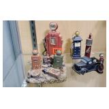 Automotive, filling station decor, ornaments