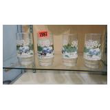 Snow Day Pepsi Cola drinking glasses (4)