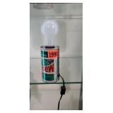 Vintage Mountain Dew can lamp