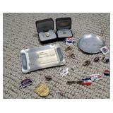 Pepsi 10K gold emblem, pins, commemorative pieces