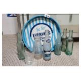 Everest Sparkling Water tray, assorted bottles