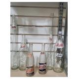 Vintage Pepsi soda bottles