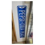 Pepsi Cola Place metal
 street sign