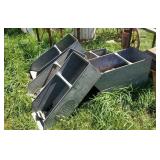 Sioux Steel scoop trays (7), contents included