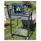 Industrial cart, gas pump handle, crank handle,