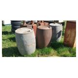 Standard Oil Company metal fuel barrels
