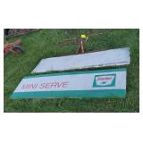 Sinclair self serve service station signs