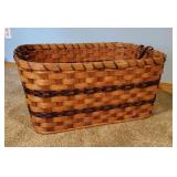 Amish wicker laundry basket
