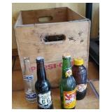 Pepsi Cola beverage crate of bottles