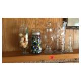 Vases, jars and marbles