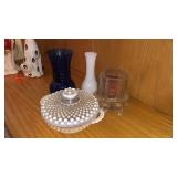 Vases, candle holder, candy dish