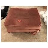 Vintage Pink Ottoman