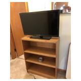 Samsung TV and Bookshelf