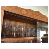 Shelf of Crystal Glassware