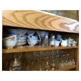 Martini glasses, salt & pepper shakers,