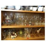 Margarita glasses, multiple salt & pepper shakers,