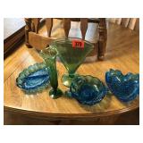 Green & Blue Glassware