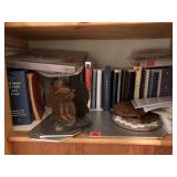 Cook books, napkin holder, misc.