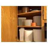 Contents of Cabinet: Tupperware