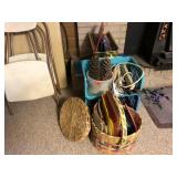 Columnar Books, candles, power strips,