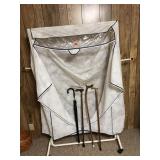 Portable Wardrobe Closet-Rack, Walking Canes