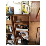 Single column vertical shelf and contents