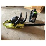 Poulan chain saw and bar and chain oil