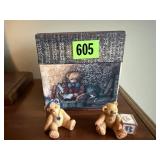 Miniature Cherished Teddies collectibles, storage