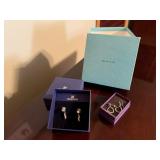 Swarovski earrings, silver earrings